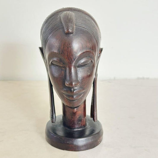 VINTAGE HAND CARVED AFRICAN