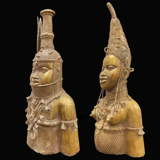 ROYAL BRONZE COUPLE From BENIN