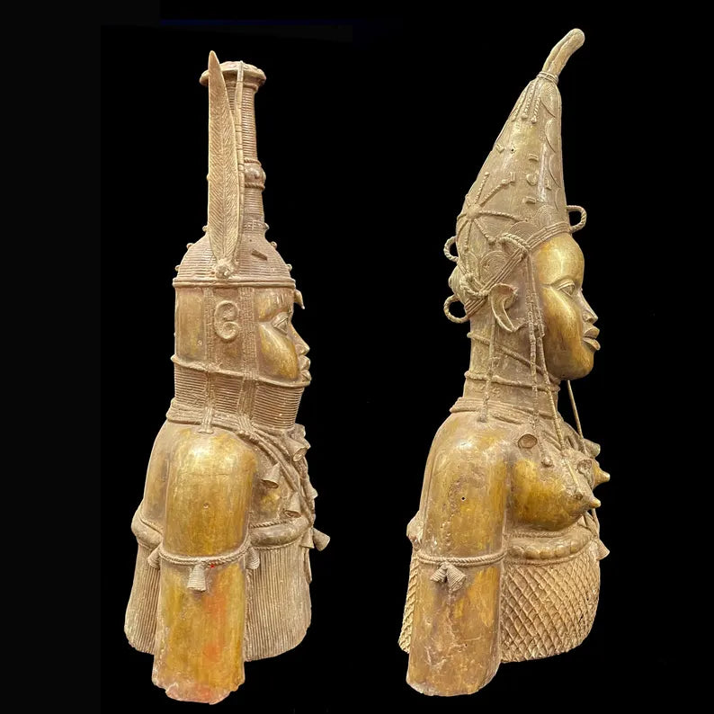ROYAL BRONZE COUPLE From BENIN