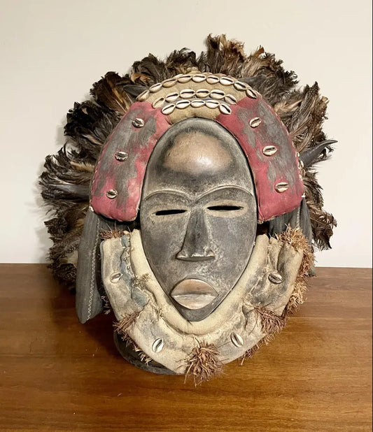 HAND CARVED RARE DAN RASTA AUTHENTIC COTE D'IVOIRE