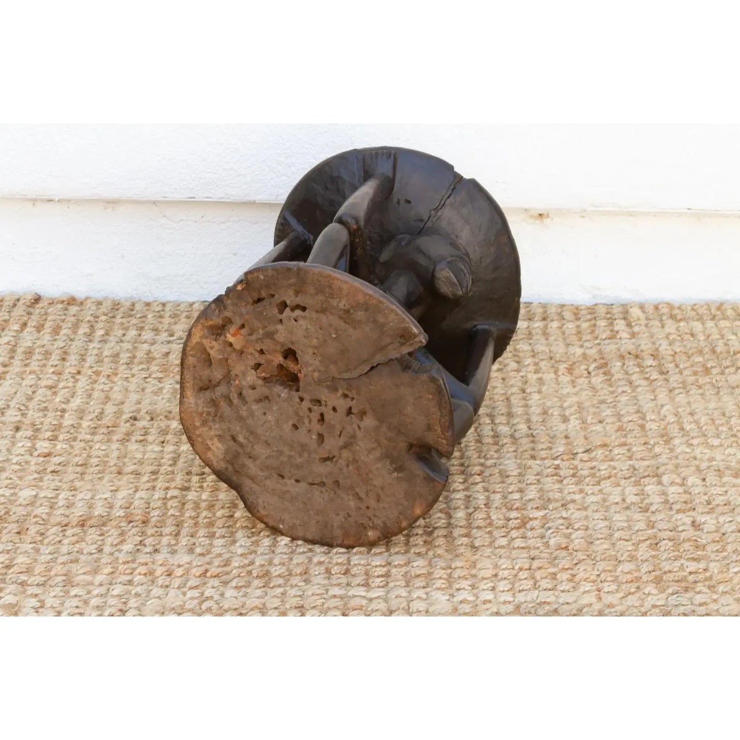 TRIBAL SONGYE FIGWAL CARVED STOOL